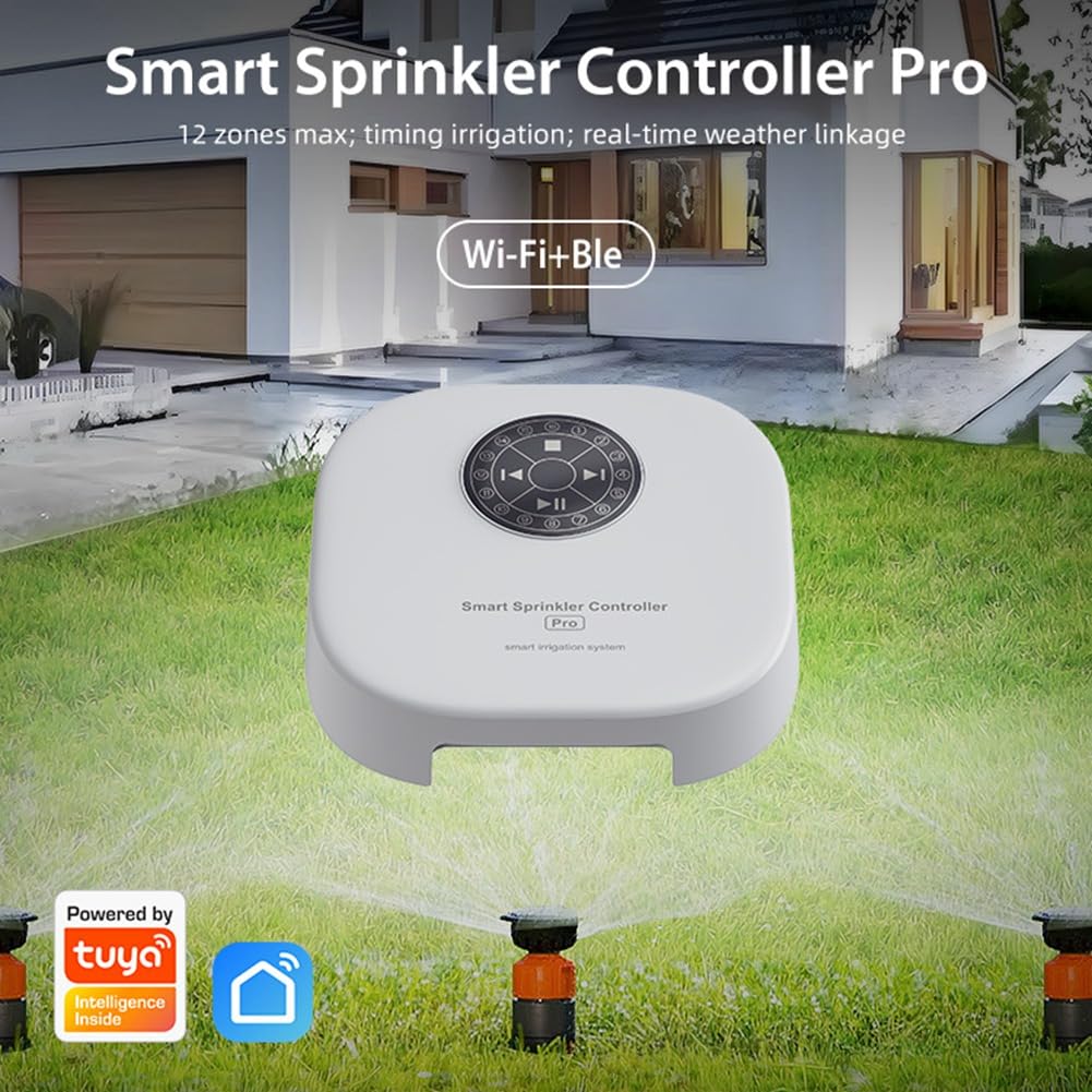 Controlador de Riego Inteligente Wifi Tuya, Controlador de Válvula de Agua, de Riego por Automático, Control Remoto por APP.