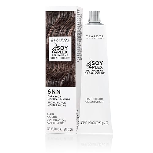 Clairol Professional Tinte permanente en crema para el cabello, tinte oscuro para cobertura de canas resistente a la decoloración, 2 onzas