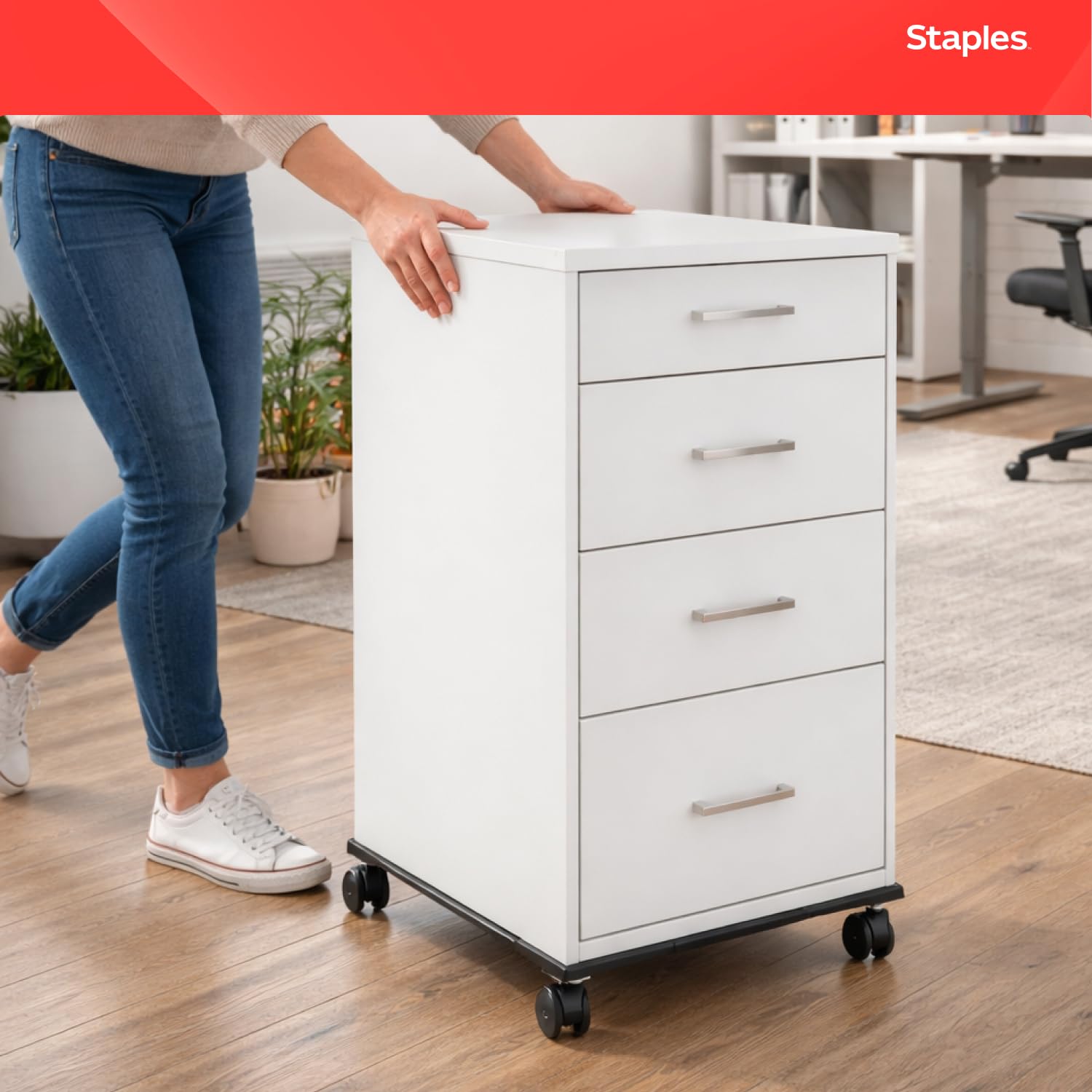 Staples Adjustable file Caddy, nero (52140)