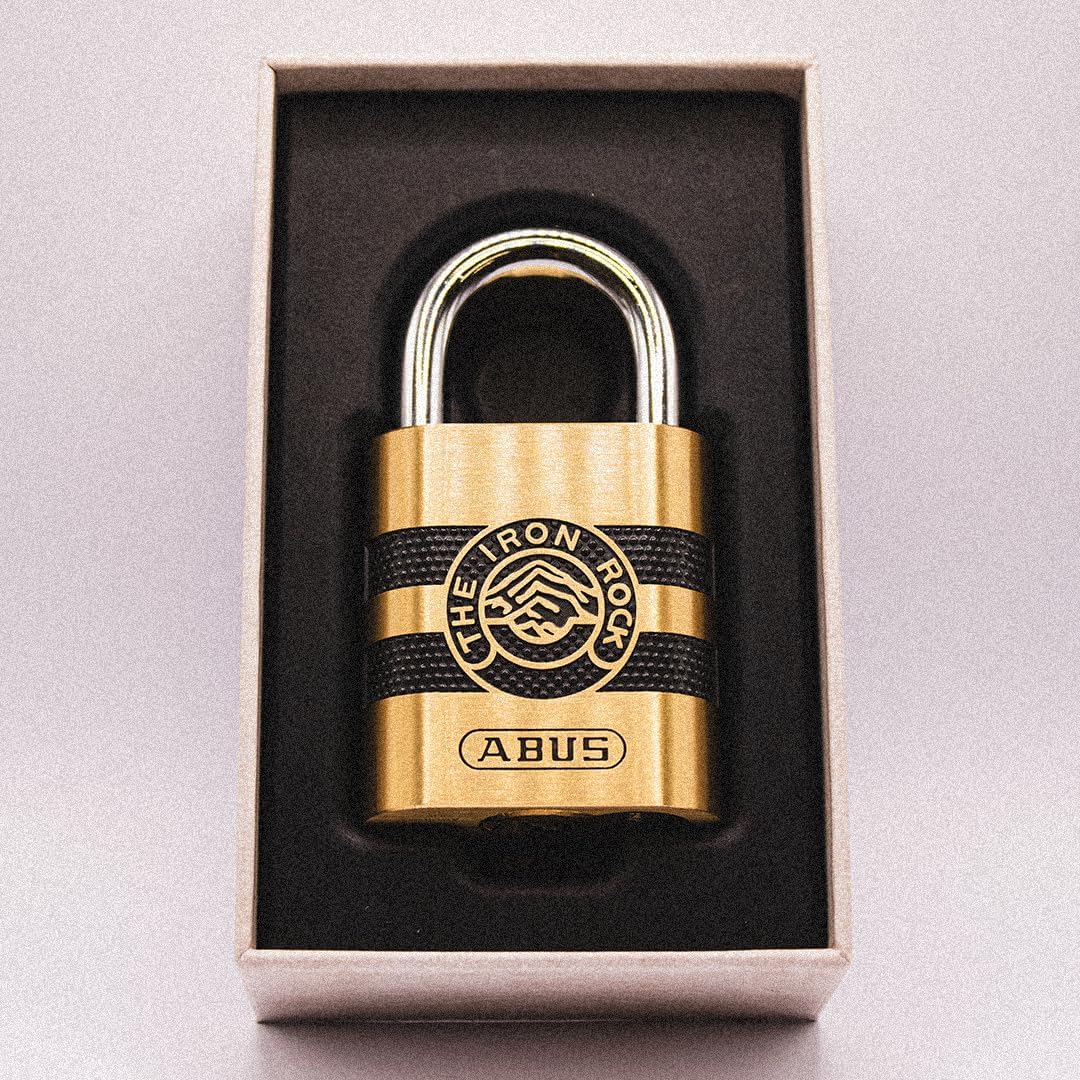 ABUS 83/45 Iron Rock Padlock Special Edition, 100 Year ABUS Commemorative Lock