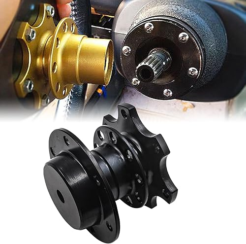 Adaptador de volante de aluminio Sodcay, buje de liberación rápida, dispositivo de modificación de carreras de 6 agujeros, accesorios universales