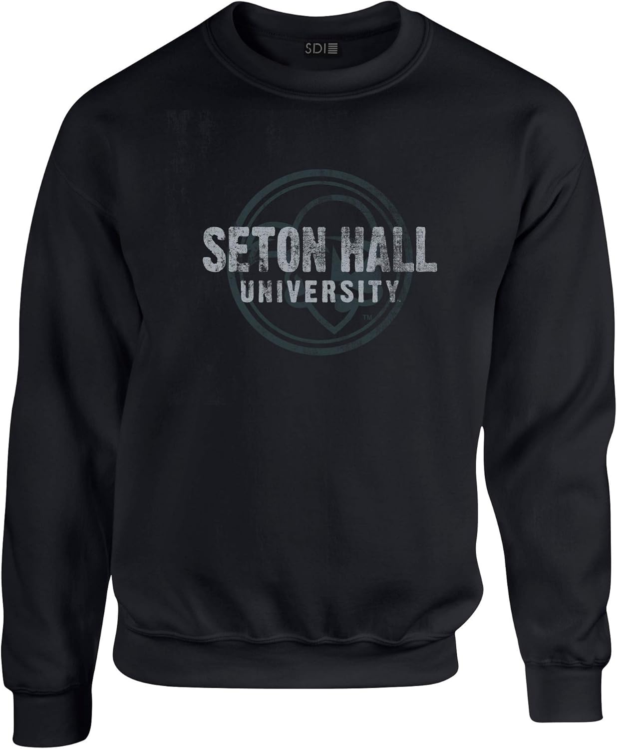 50/50 Cotton/Poly Crewneck Sweatshirt, Vintage Mascot Design