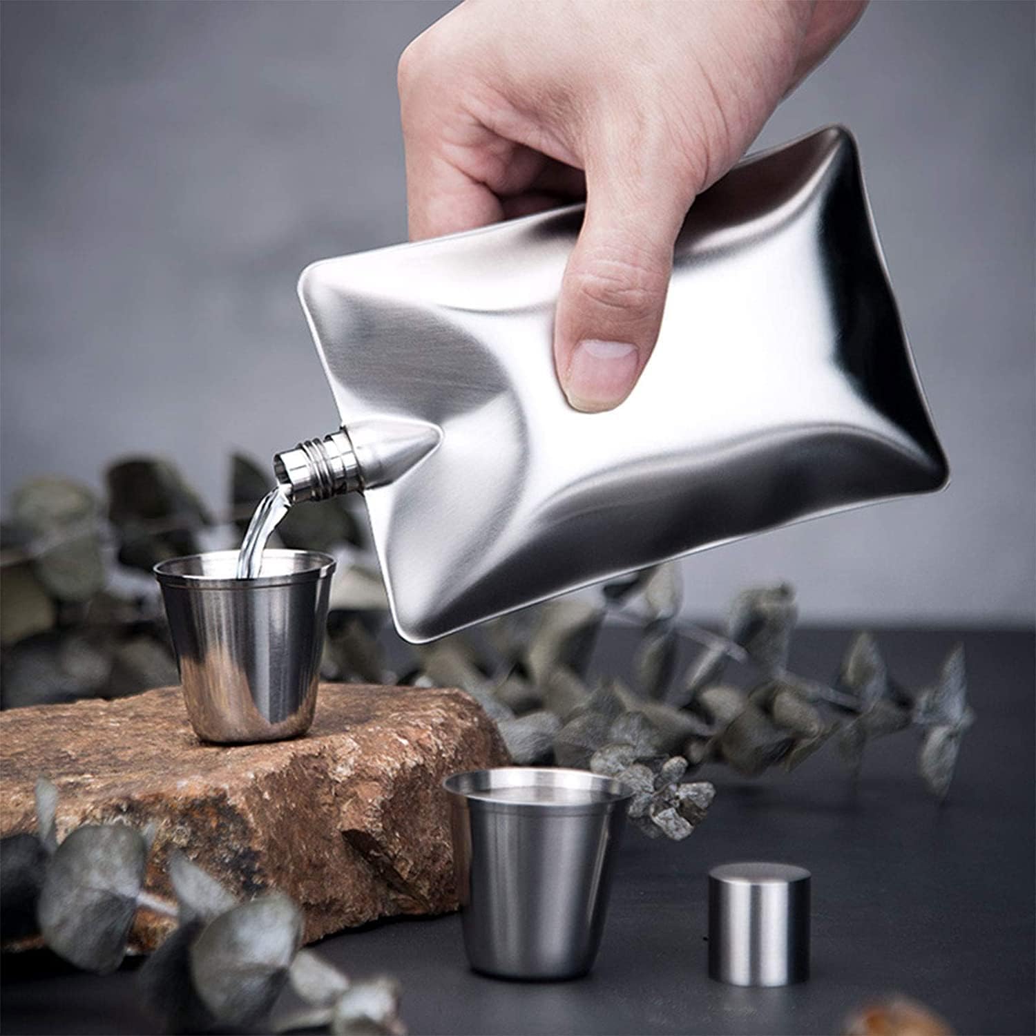 アンティーク シルバー フラスク ヴィンテージ スターリング 銀 ボトル