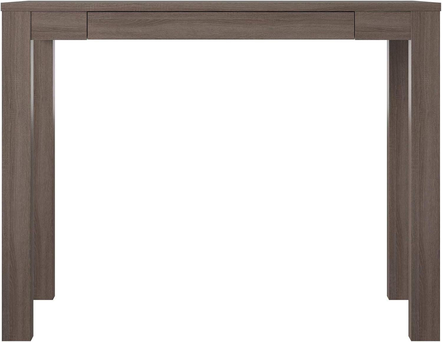 Amazon Basics Wooden, Home Office, Computer Study Desk with Drawer, 39 Inch, Rustic Gray Wash