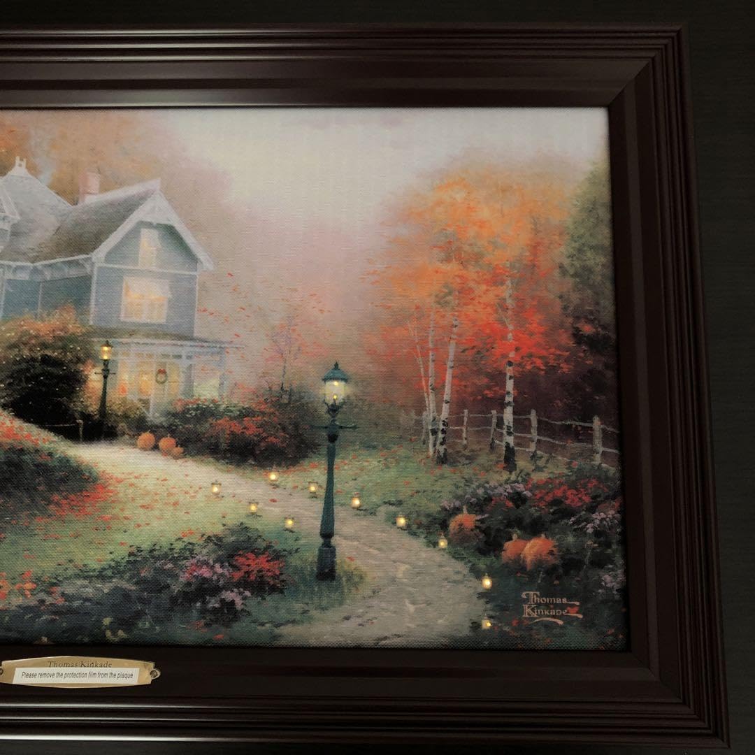 新品 トーマスキンケード 絵画 ライトアップ 光る イルミネーション 海外 秋 Amazon.co.jp: トーマスキンケード 絵画 ライトアップ る