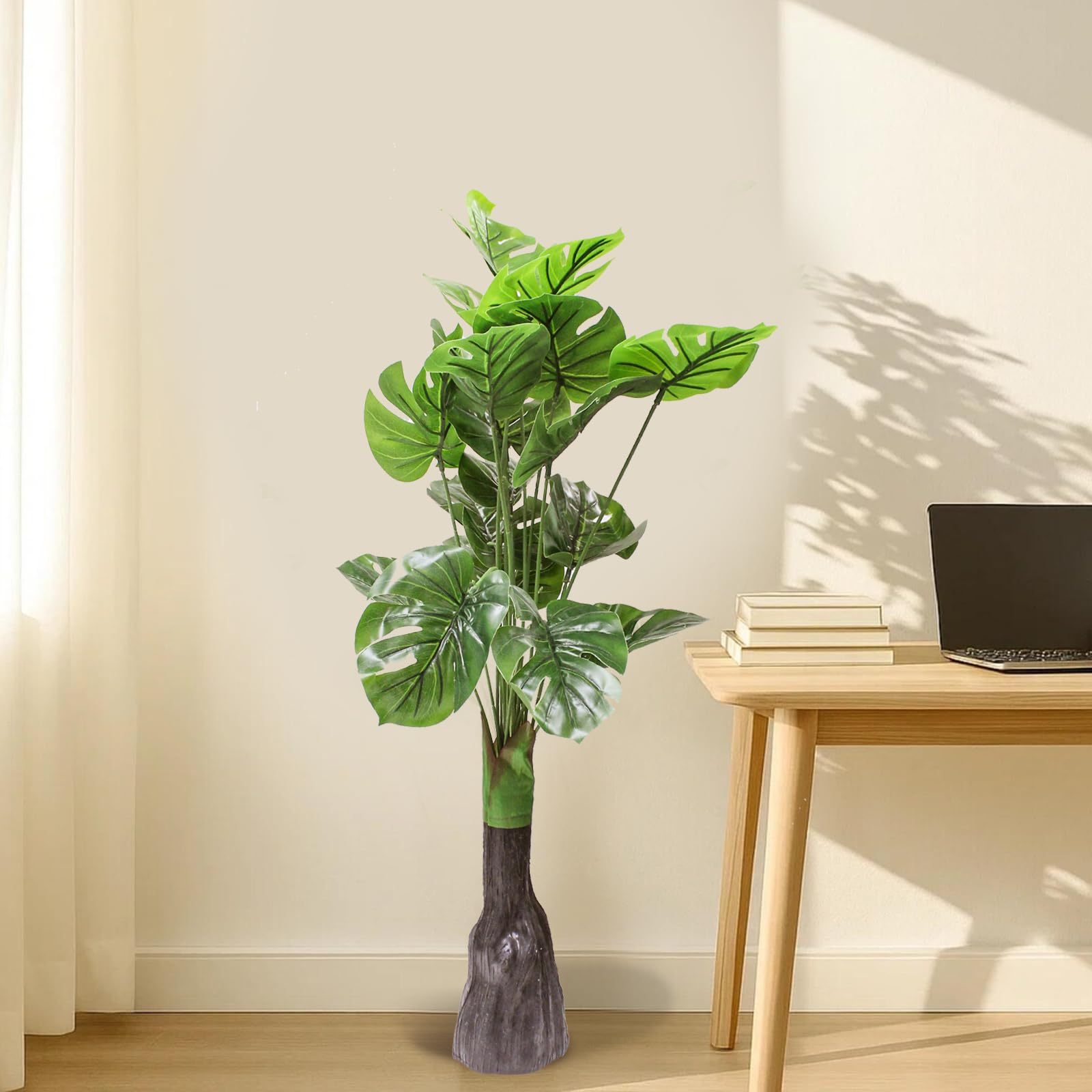 Monstera Plant Decor - 3ft Faux Indoor Plant -9 Monstera Plant Decor - 3ft Faux Indoor Plant -9