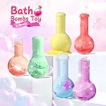 MeCids Bombes de bain pour les enfants 6 Pack Biologique , non toxique , Bombe de bain étourdissante , scientifique & Potion magique Bombes de bain Kit pour les garçons Filles Cadeau de Noël