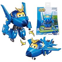 Super Wings Jerome Aereo Giocattolo trasformabile e Statuetta Robot, Robot Trasformattabile del Cartone Animato, Giocattolo Bambino 3 4 5 6 7 8 Anni Ragazzo Ragazza – 12 cm