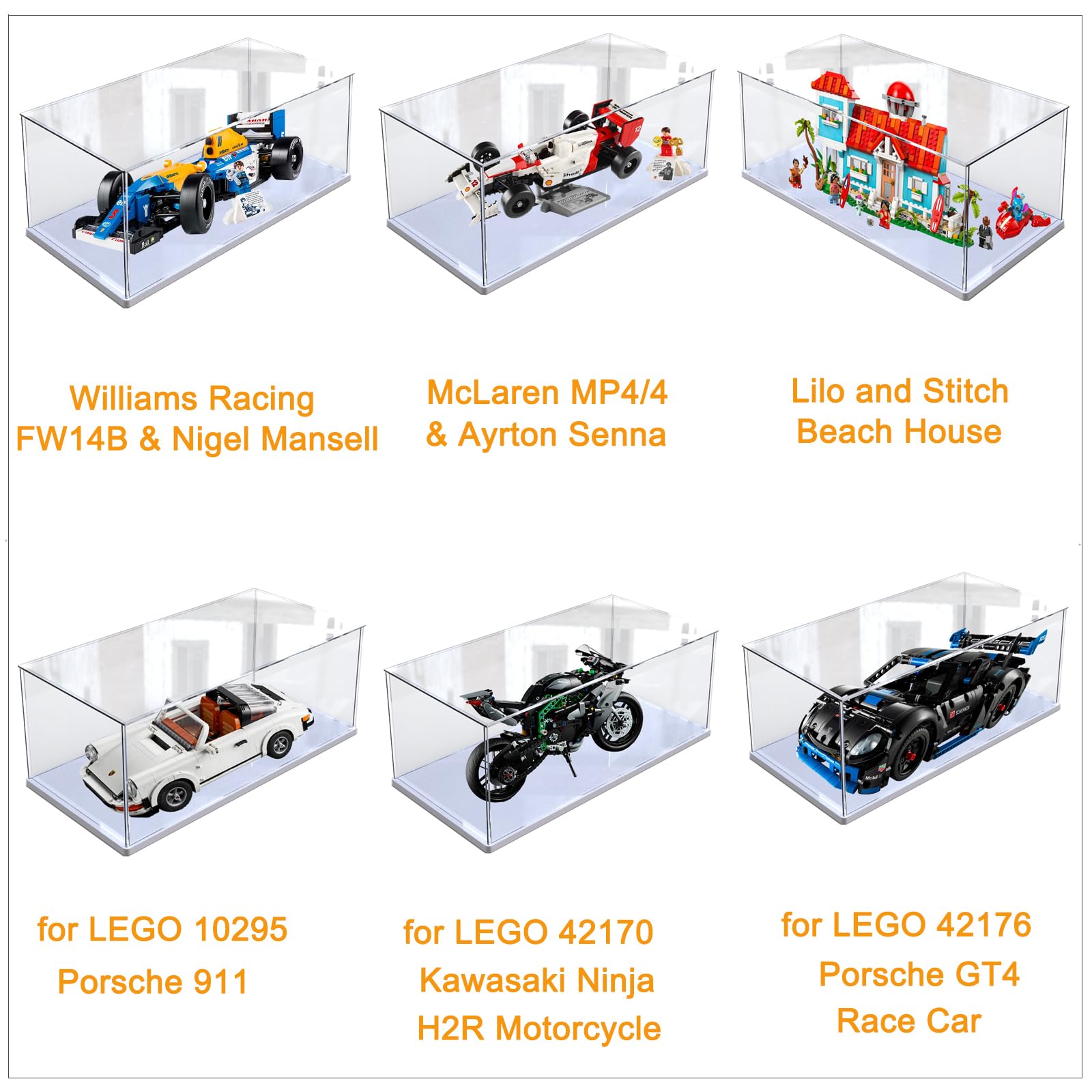 Acrylic Display Case Transparent Acrylic Box for Lego 43268 10330 10353 10295 42170 76450 - Image 3