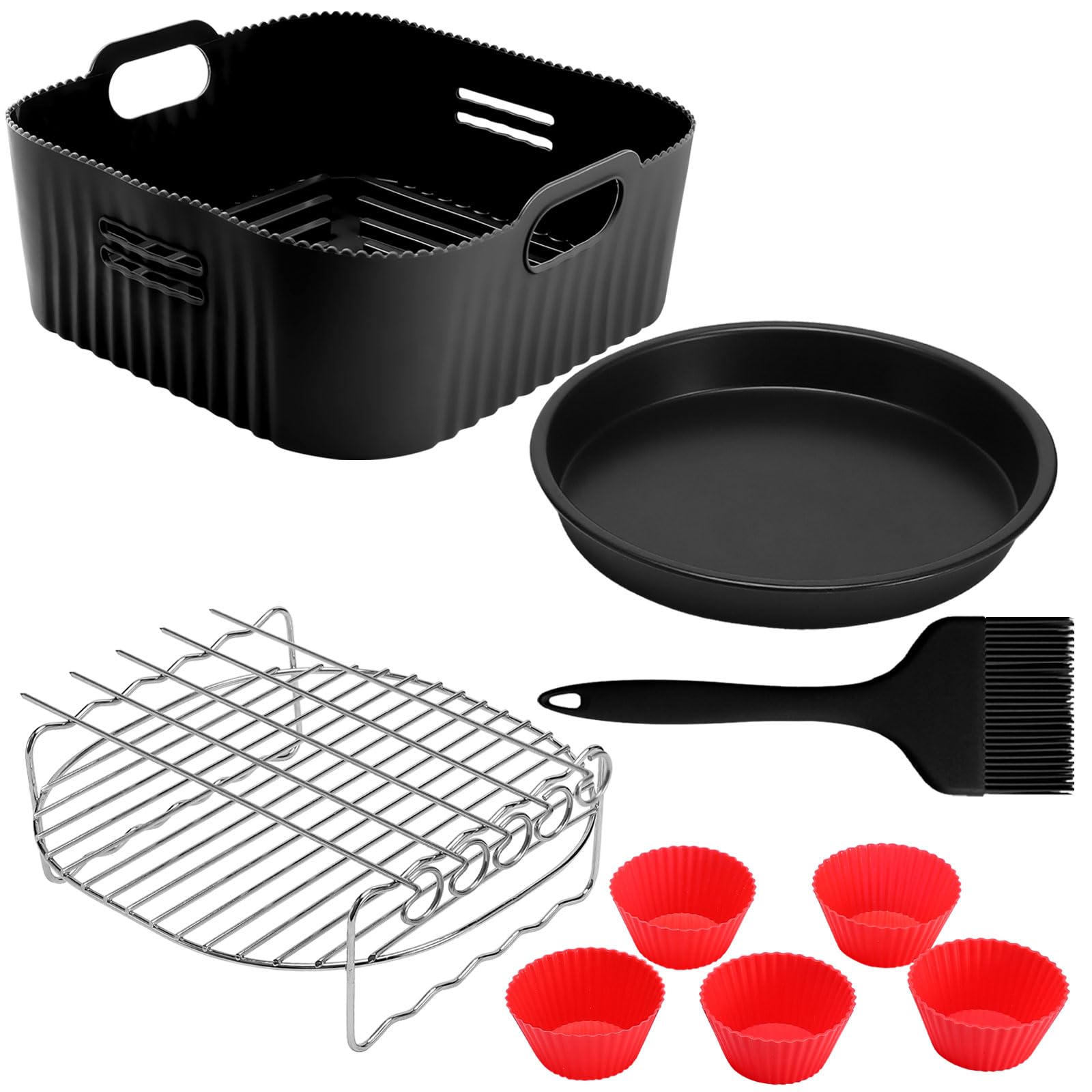 Accessori Per Friggitrice Ad Aria COSORI E Cecotec - Set 5 Pezzi In Silicone Alimentare - Foto 6