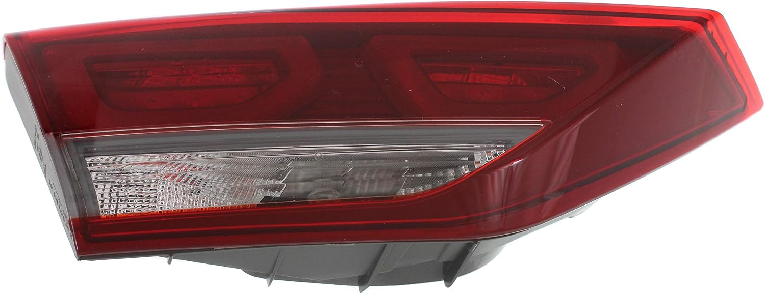 Compatible with 17-18 Elantra USA Built Inner LED Taillight Taillamp Rear Brake Tail Lamp w/Bulb Left Driver Side