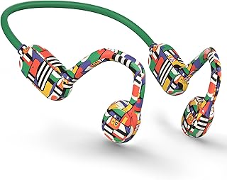 سماعات رأس للأطفال بلوتوث 5.2 مفتوحة بخاصية توصيل الهواء وتحديد مستوى الصوت 85dB من ميهوميلي، أصفر