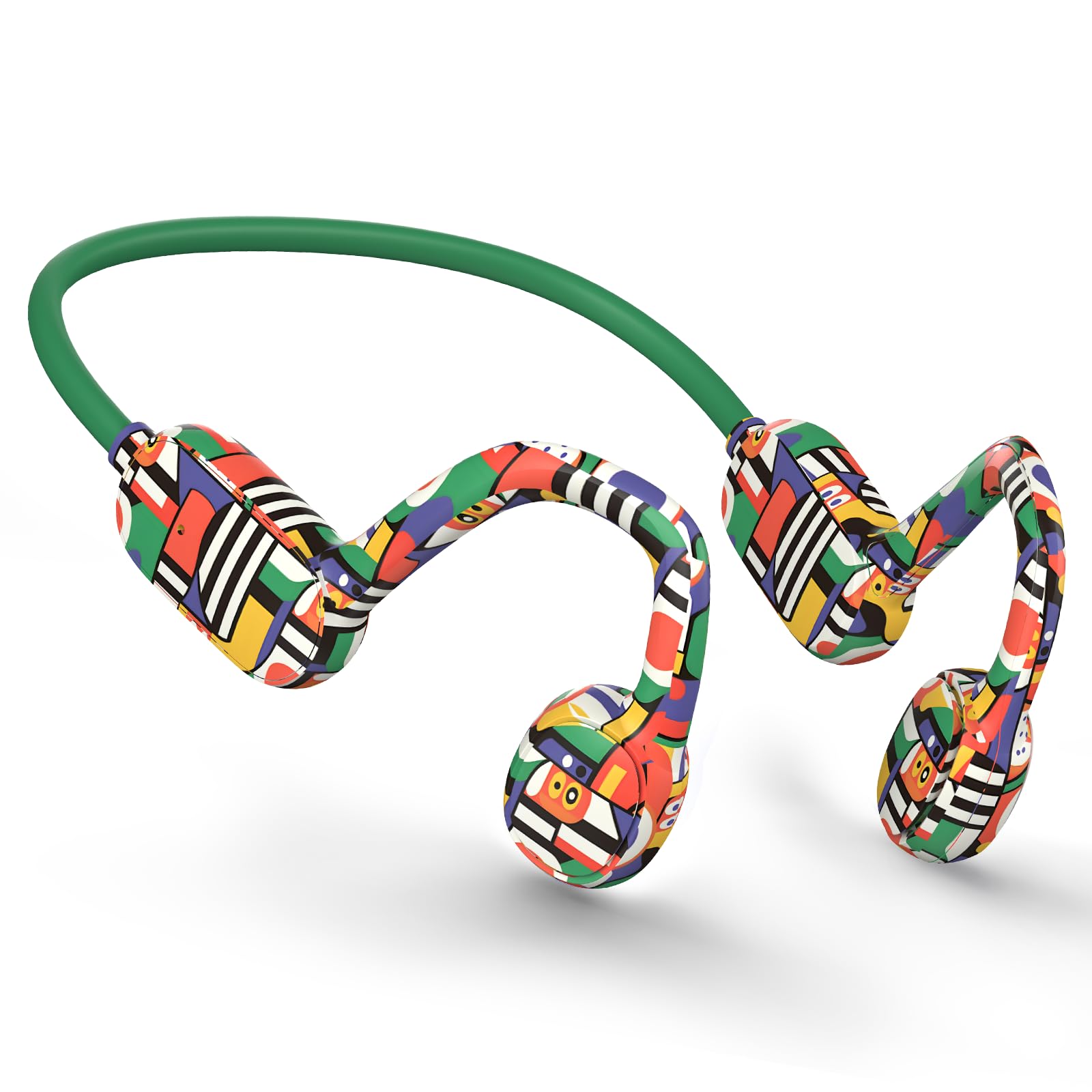 Mehomeli Cuffie per bambini, Bluetooth 5.2 a conduzione d'aria, auricolari aperti, limitazione del volume 85 dB, colore giallo