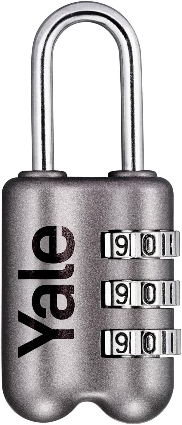 YP2/23/128/1G Standard Security Luggage Combination Padlock - Grey