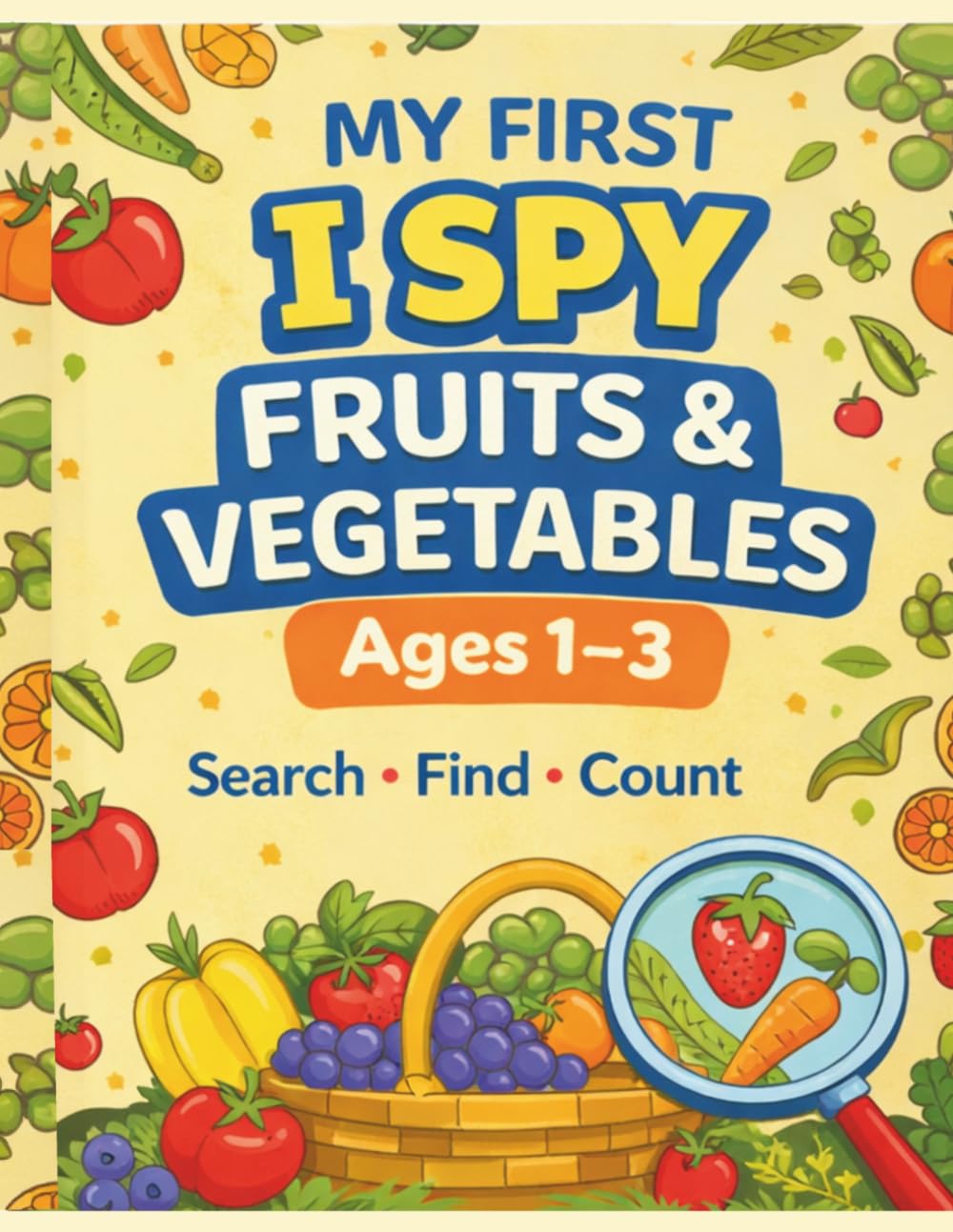 My First I Spy Fruits & Vegetables: A Toddler Counting and Observation Book for Ages 1–3 | Fun Learning with Fruits and Vegetables (I Spy Early Learning Series)