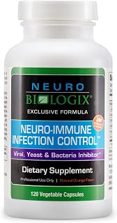 Neuro Immune Infection Control – Advanced Gut & Immune Support Supplement – Helps Maintain Yeast Balance & Digestive Function - Contains Monolaurin, L lysine, Elderberry, Cinnamon & Olive Leaf