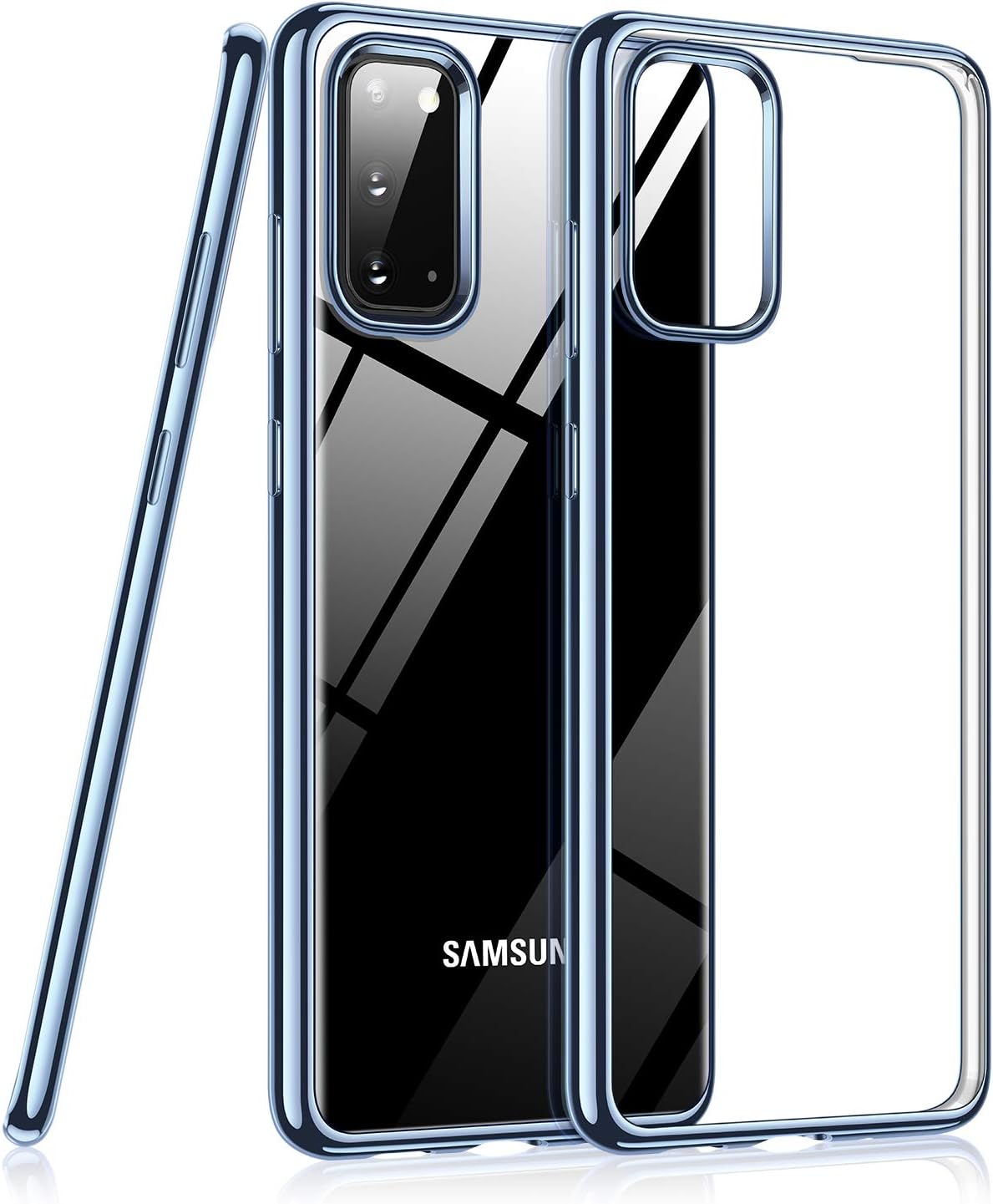 TORRAS Crystal Clear Designed for Samsung Galaxy S20 Case/Galaxy S20 5G Case 6.2 Inch, Ultra-Thin Slim Fit Soft Silicone TPU Cover Case Compatible with Samsung Galaxy S20 5G (2020), Ice Mirage Blue