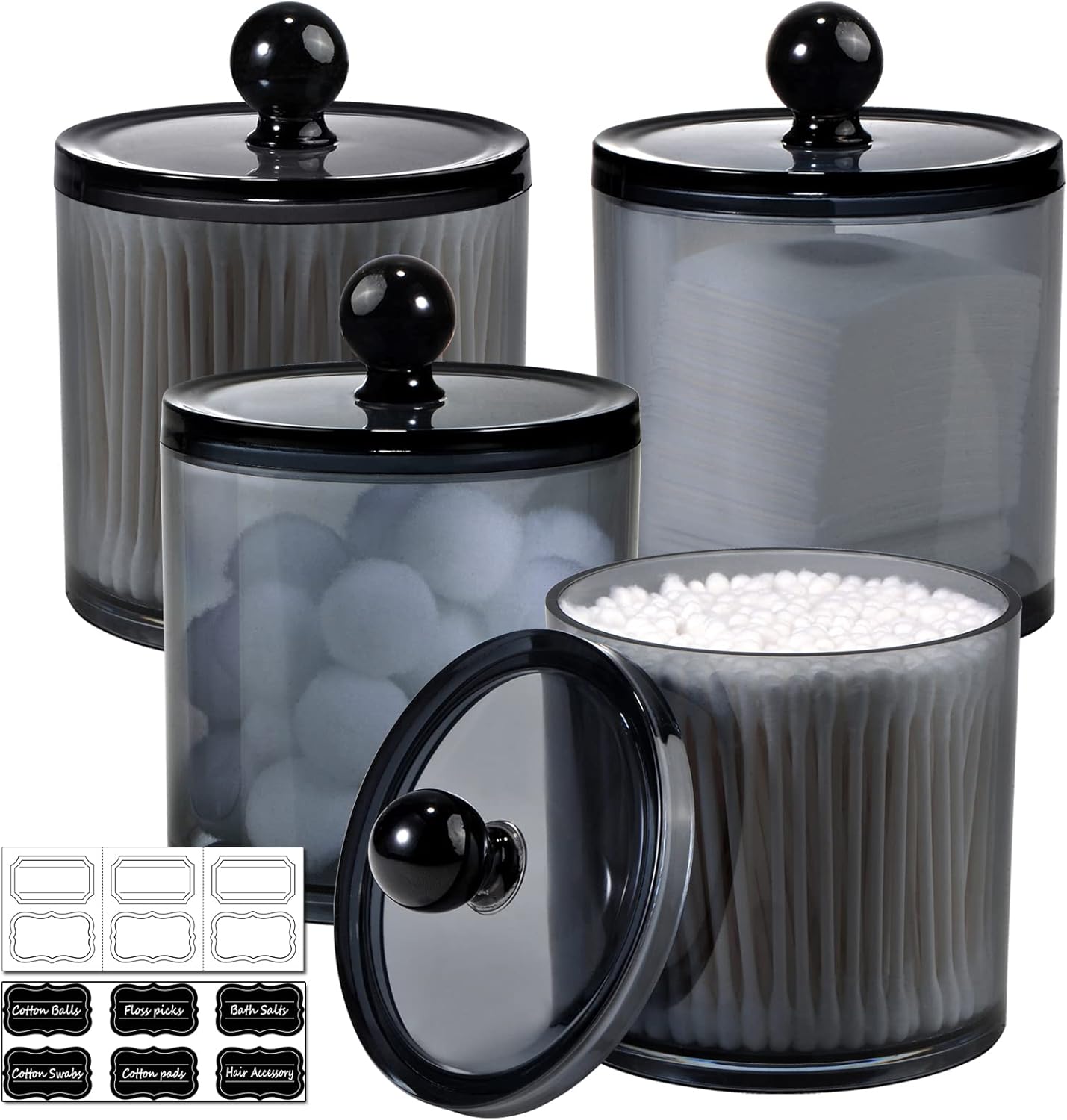 Amazon.com: SheeChung 4 Pack Plastic Acrylic Bathroom Vanity Countertop ...