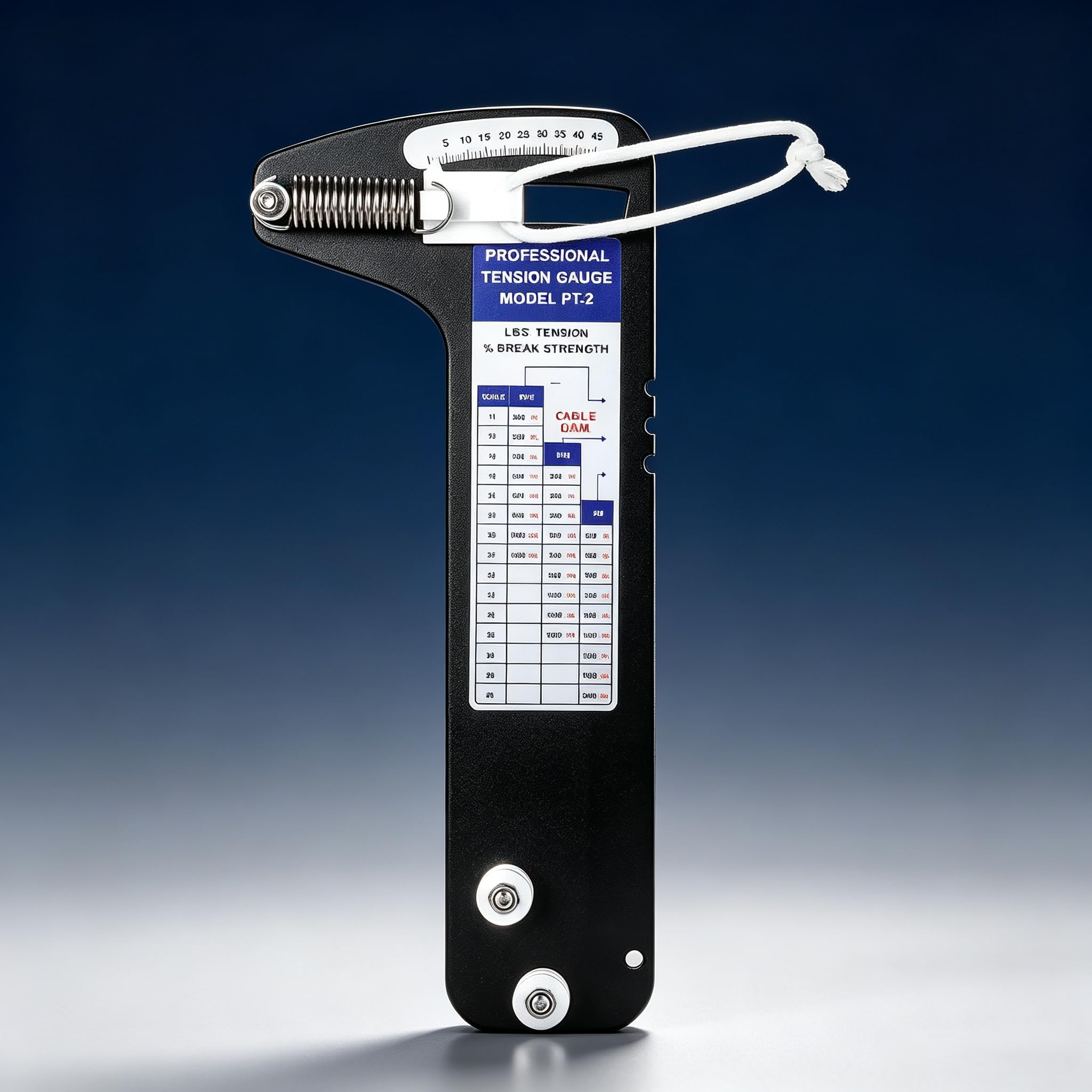 PT-2 Sailboat Rigging Tension Gauge, Professional Hands-Free Force Gauge for Wire Rope & Standing Rigging, Measures 3/16", 7/32", 1/4" Cable, Up to 2000 lbs Load Capacity-image-22