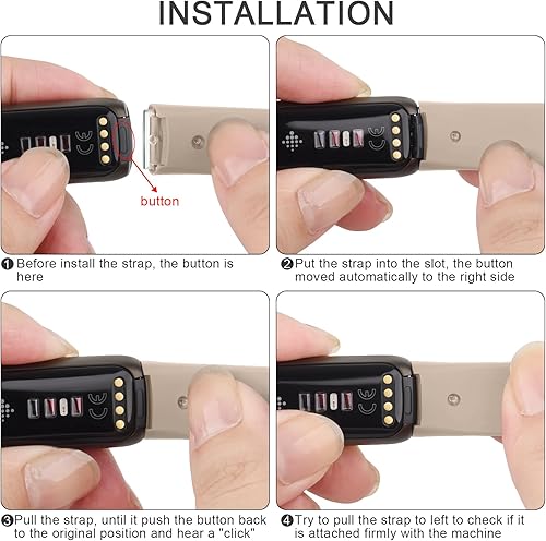 Miniatura 3 de Paquete de 3 correas Fitbit Luxe compatibles con Fitbit Luxe, correas de repuesto de silicona suave para mujeres y hombres