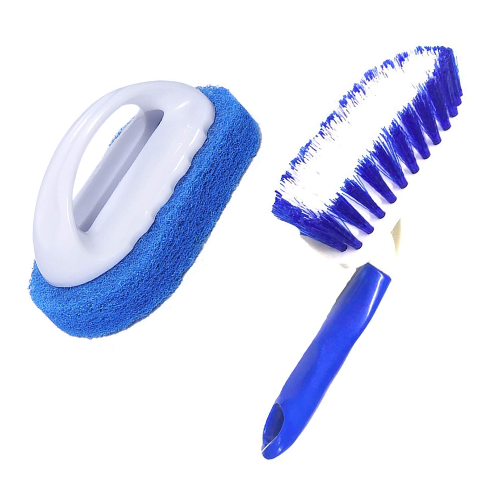 Celebration Directre Blue Hot Tub Cleaning Kit Accessories Contain 1Pc Scrubbing Brush And 1Pc Hot Tub Sponge Cleaning Brush For Cleaning Swimming Pool, Spas, Hot Tubs, Fountains