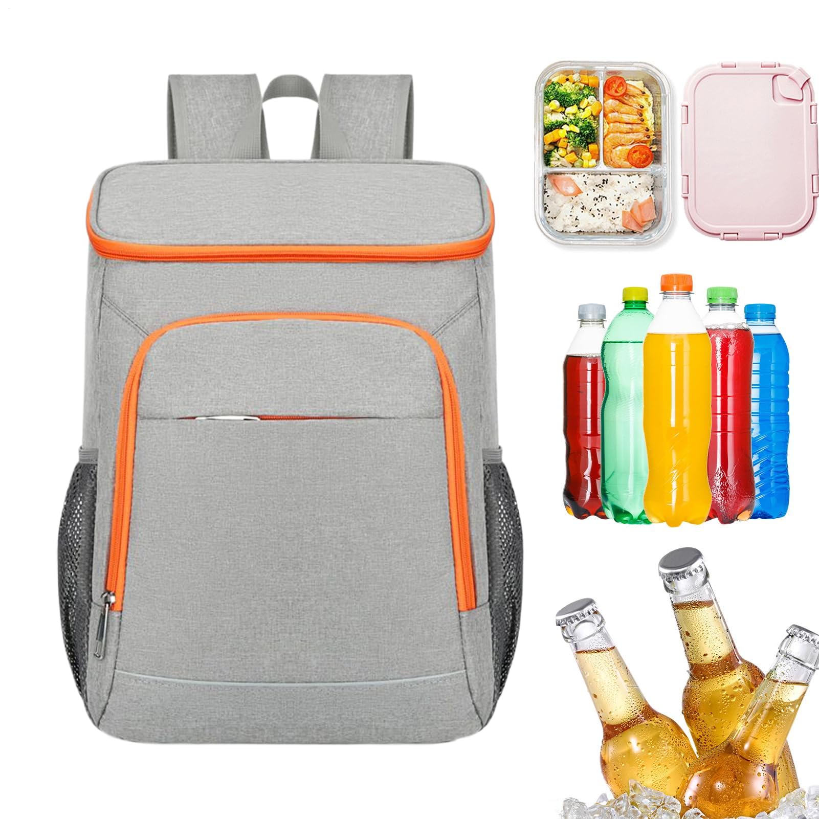 Sac à dos de 50 L | Sac à dos isotherme de voyage | Sac à déjeuner étanche étanche pour pique-nique, barbecue, camping, randonnée, plage, voyage