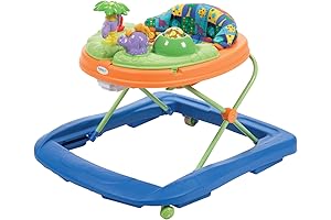 Safety 1st Dino Sounds 'n Lights Baby Activity Walker with Removable Activity Tray