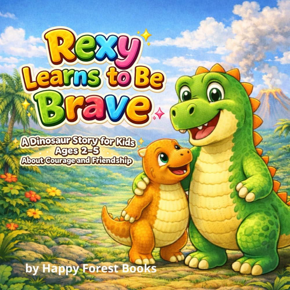 Rexy Learns to Be Brave: A Dinosaur Story for Kids Ages 2–5 About Courage and Friendship