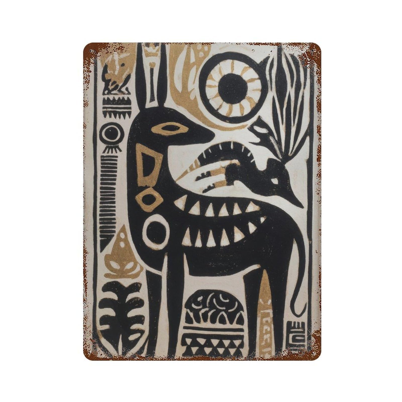 xiaoxiaoshen Traditional Mexican Deer1 Wall Decor Art Metal Tin Poster Modern Home Decor Art Home Bar Shop Decorations Vintage Sign 40x30cm