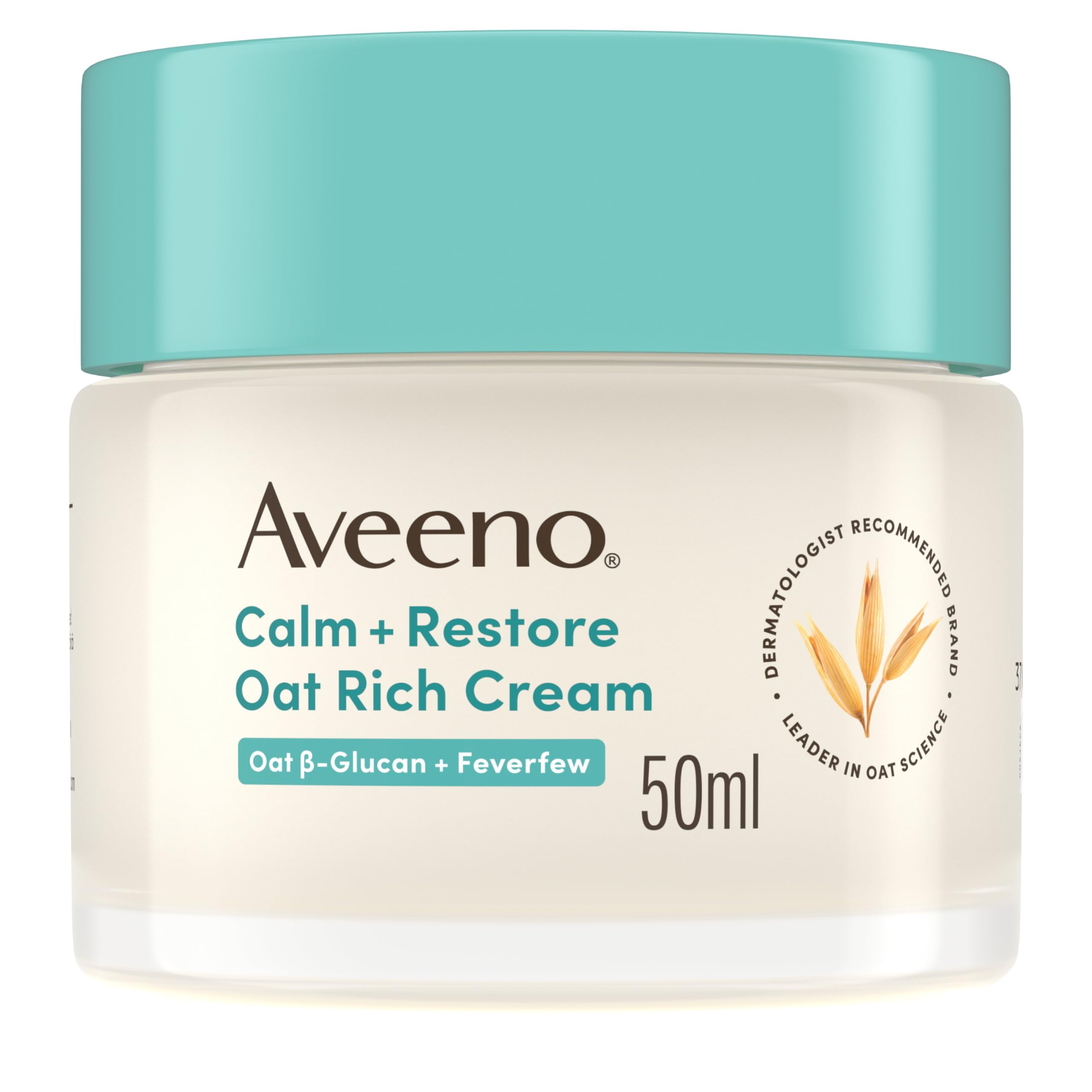 Aveeno Calm+ Restore Oat Rich Cream for Dry to Very Dry Sensitive Skin 50ml