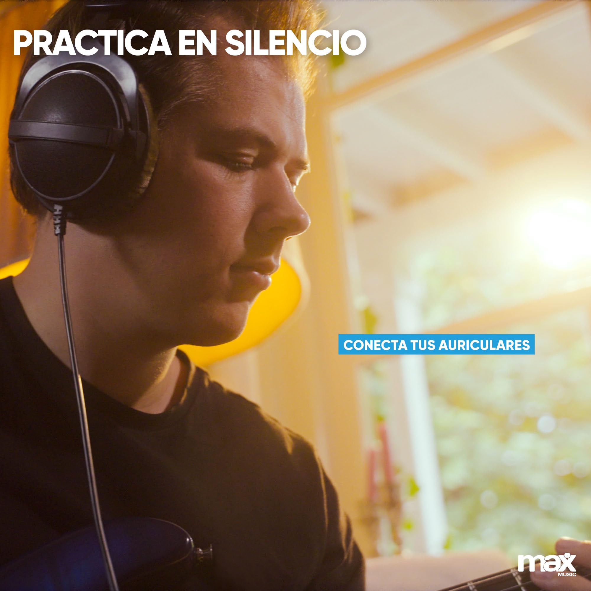 MAX GIGKit Amplificador de 40 W para guitarras eléctricas y bajos eléctricos - Tono ajustable, asa de transporte, salida de auriculares, entrada AUX, ideal para guitarristas en casa y pequeños shows
