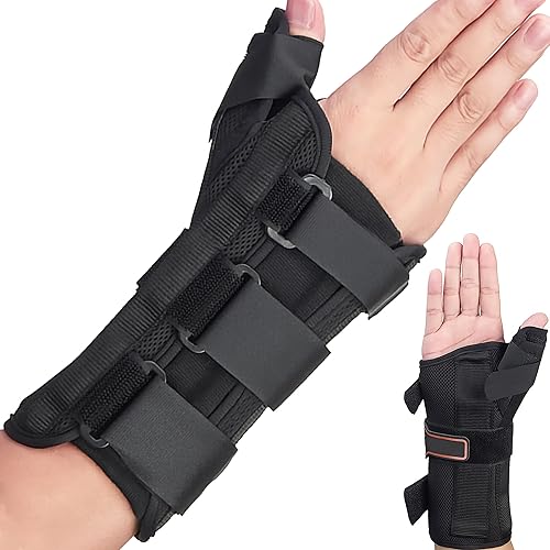 Muñequera y férula espica para el pulgar, para tenosinovitis, tendinitis, túnel carpiano y artritis, férula para el pulgar de De Quervain (mano