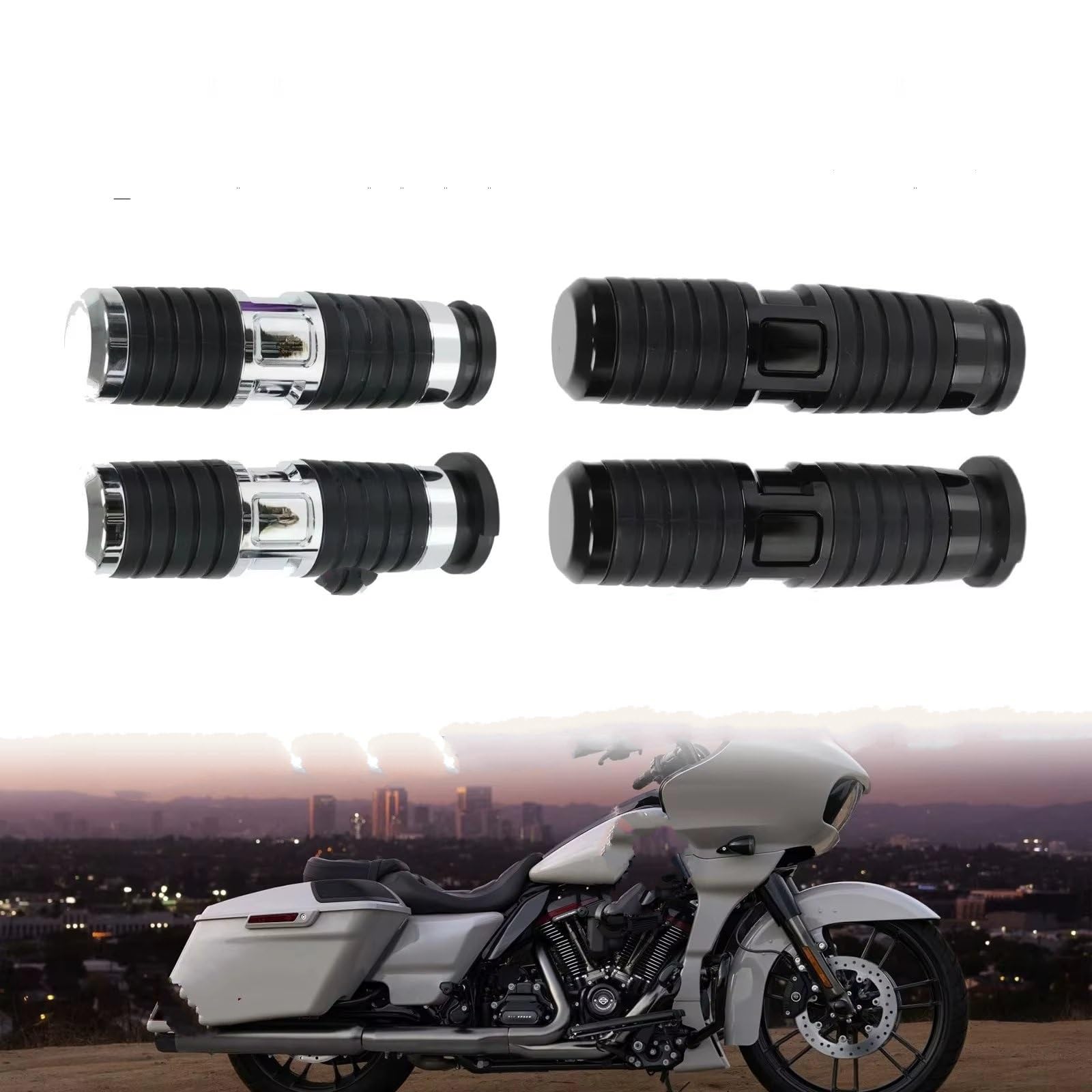 Couvre Pièces Câble Poignée Anti-dérapant Manchon Pour Touring 1984-2007 Pièces revêtement guidon moto