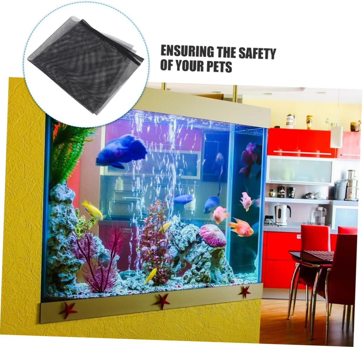 Fish Tank Jumping Net Cover Durable Plastic Panel for Betta Fish Aquarium Lid for Jump Prevention and Secure Environment