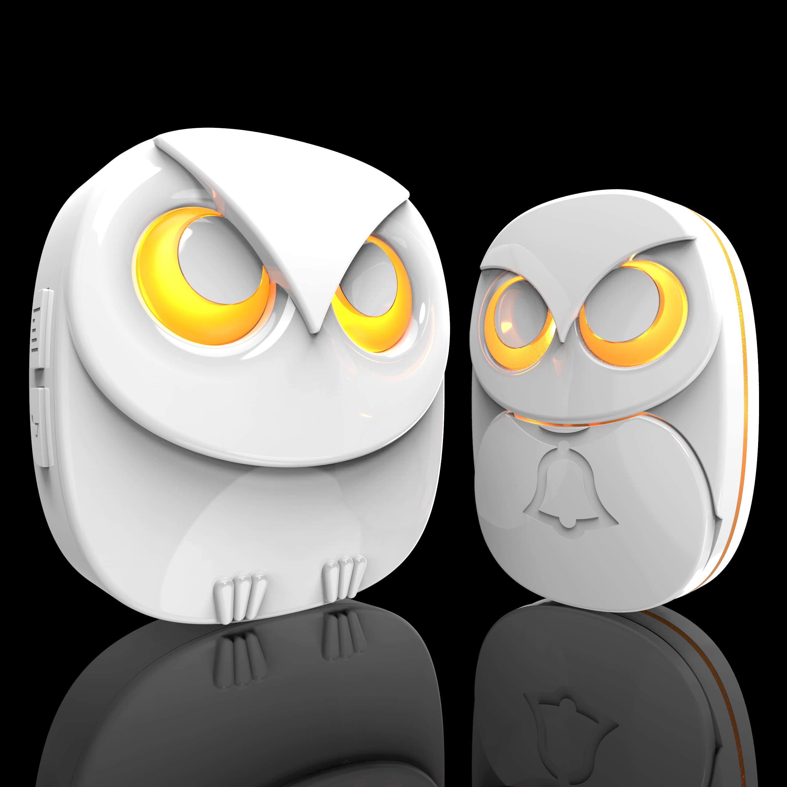 Photo 1 of HTZSAFE Wireless Doorbell, Weatherproof IP55 Outdoor Remote Push Button - 1000 feet Long Wireless Range - 35 Classic Melodies Optional,5 Volume Levels & LED Flash