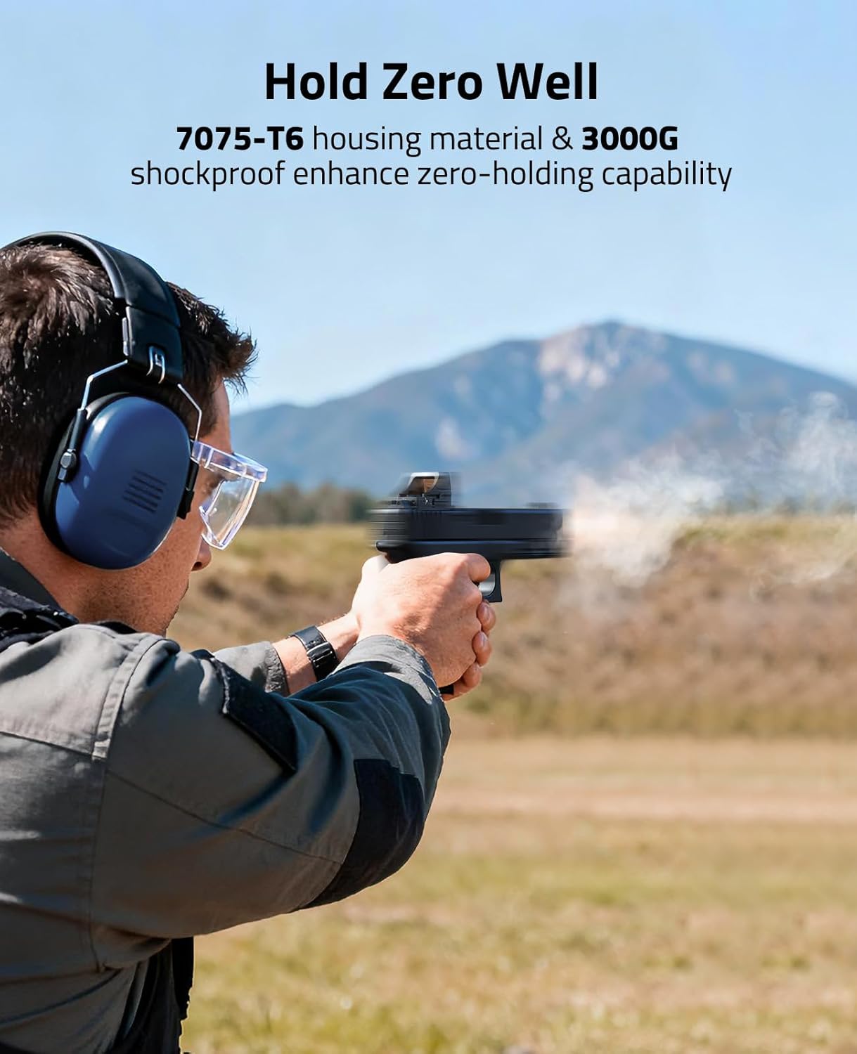 CVLIFE WildHawk 2MOA & 32MOA Circle/3MOA Red Dot for RMS/RMSC, 3000G Shockproof Pistol Optic, Motion Awake Handgun Red Dot, 0.27" Thin Deck for Compact Pistol, with Adapter for RMR/MOS/Picatinny.