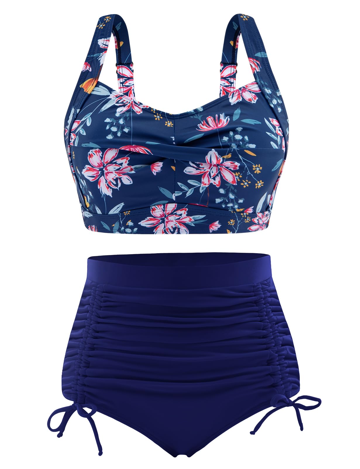 UMIPUBO Bikinis Mujer Reductors Barriga Talle Alto Bañadores Push Up Traje de Baño 2 Piezas Correa Ajustable Talla Grande Swimwear