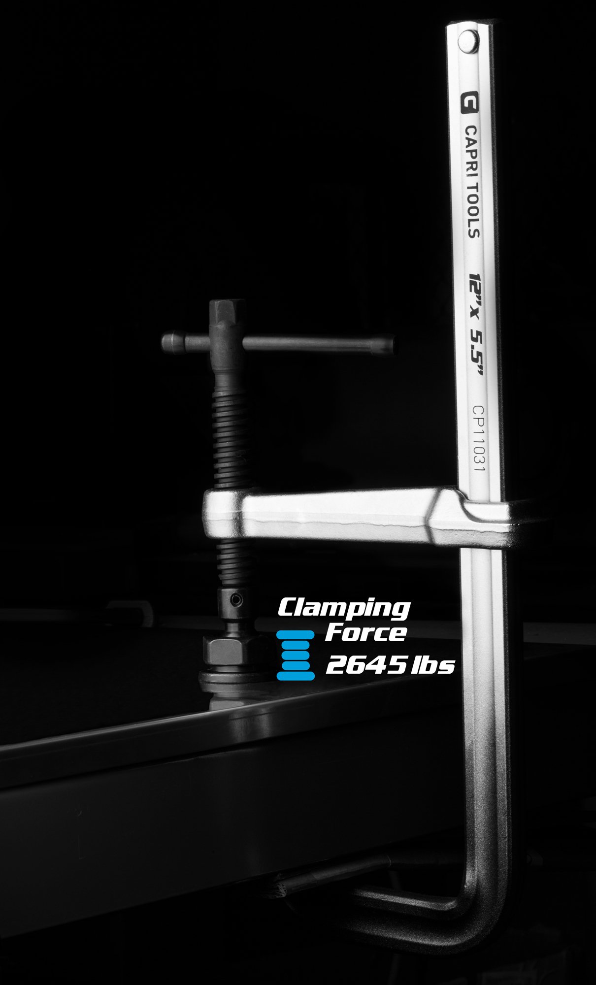 Capri Tools - Abrazadera de barra de acero resistente