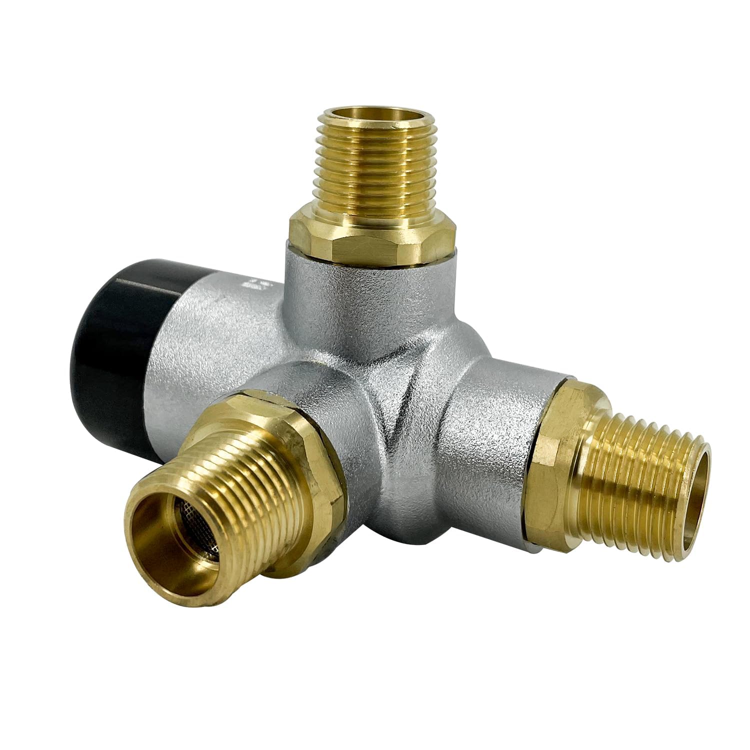 90029 Anti-leak Mixing Valve Compatible with Atwoo-d XT Series Water Heaters, for 10 Gallon Models G16EXT, GE16EXT, GEH16EXT,1/2’’ RV Pipe Thread T-adapter with Brass Tee Connector(for most RVs)