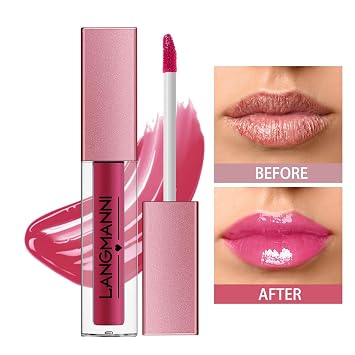 LANGMANNI 12Pcs Lip Gloss Collection Set, Glossy-A Lip Makeup | 12 glossy shades, smooth shiny liquid lip color, mini tubes for daily makeup, travel, party looks and gifts
