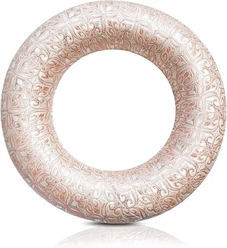 Singing Bowl Cushion for Tibetan Singing Bowls, Handmade Silk Brocade Round Cushion Pillow for Sound Healing and Crystal Sound Bowls Accessories6.7 Inch,Pink