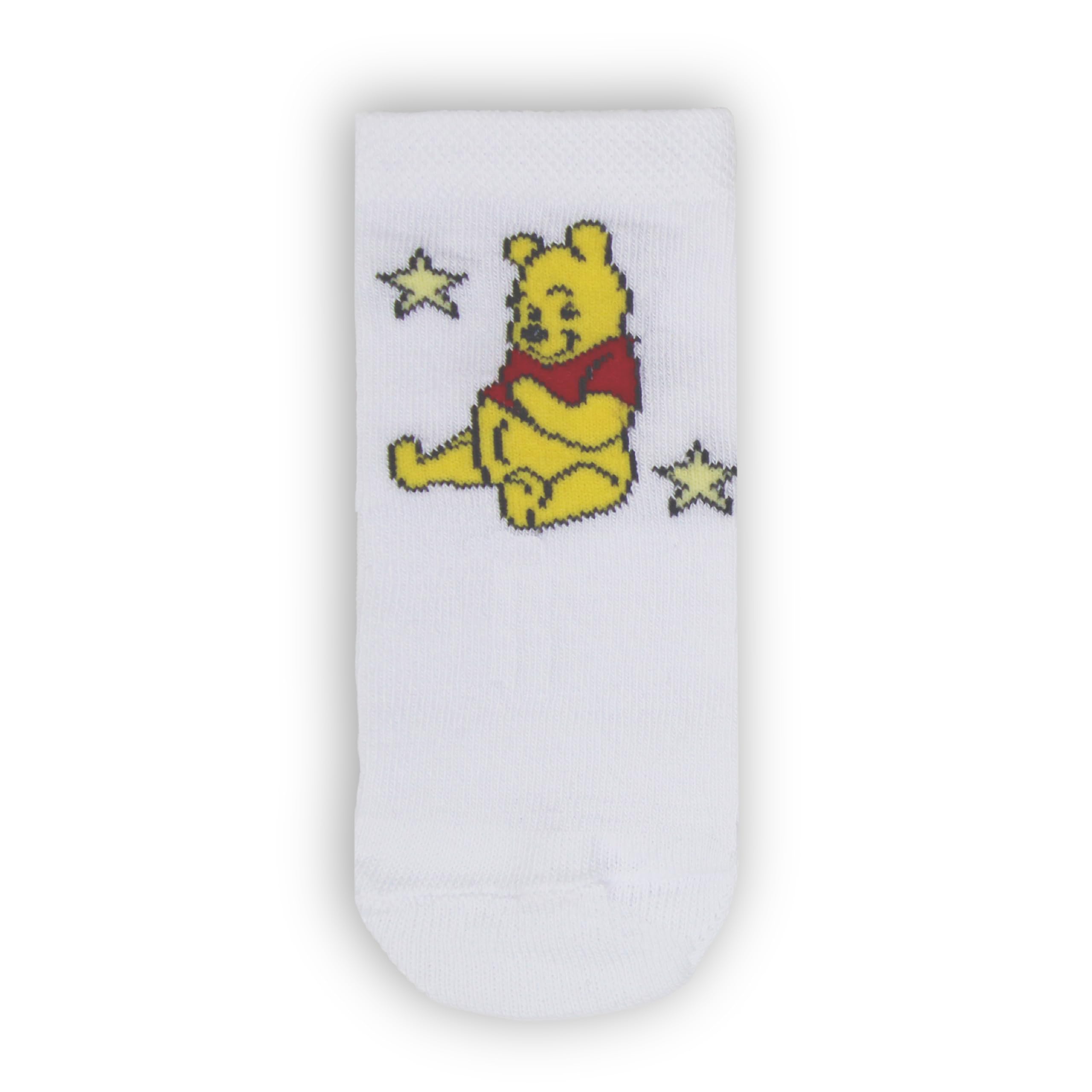 Disney Winnie l'ourson Chaussettes Mixte Bébé 3 Paires Coffret Cadeau Gris et Blanc
