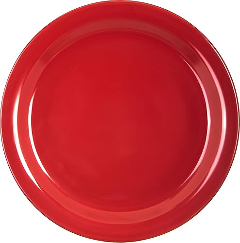Miniatura 2 de Carlisle FoodService Products Dallas Ware - Plato de plástico reutilizable con borde para bufés, hogar y restaurantes, melamina, 9 pulgadas, color