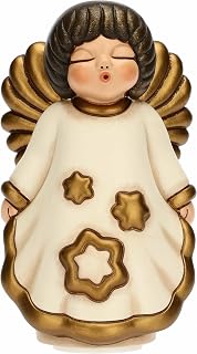 THUN - Puntale Per Albero di Natale Angelo in Ceramica Decorata a Mano, Addobbo...