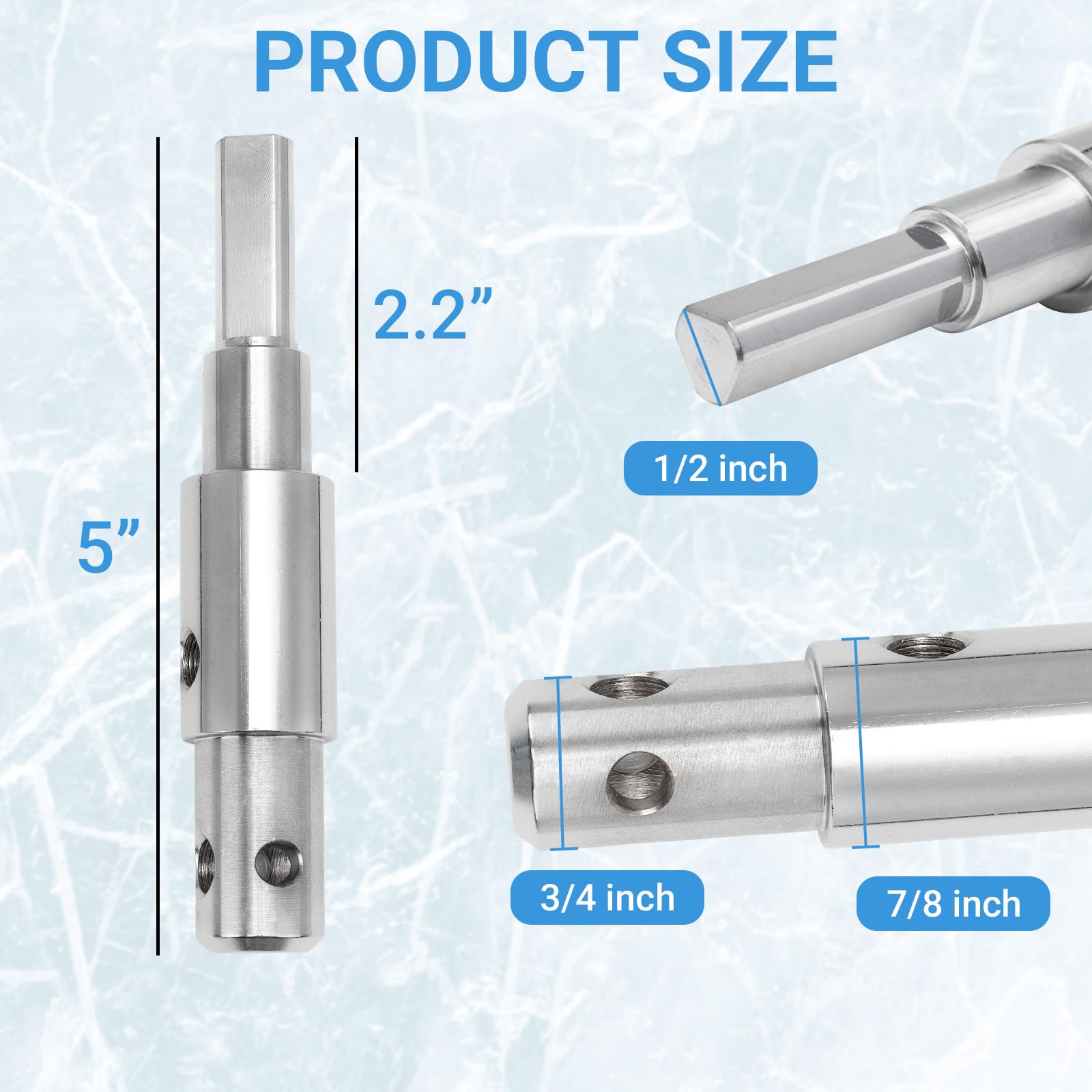 Auger Adapter for Ice Fishing & Drilling -2