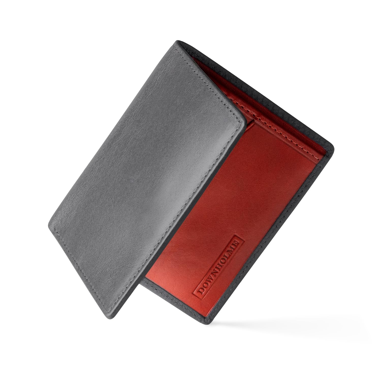 Downholme Men's Bifold Slim Silhouette Leather Wallet