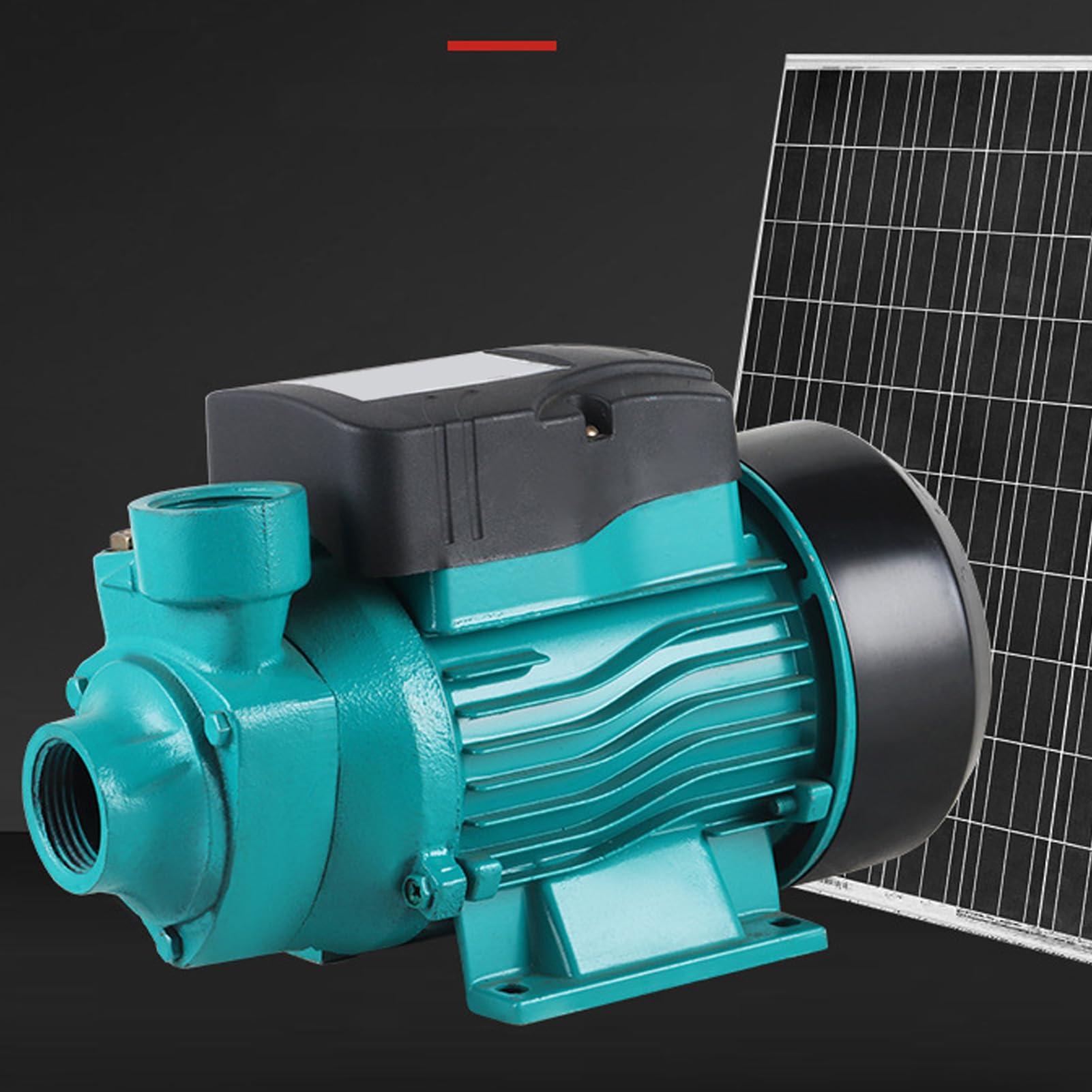 Kit De Bomba De Pozo Solar, Bomba De Agua Solar De 200 W Y 3200 Rpm, Bomba De Refuerzo De Pozo Sumergible, Bomba Autocebante De Gran Caudal Y ElevacióN Alta De 25 M Y 35