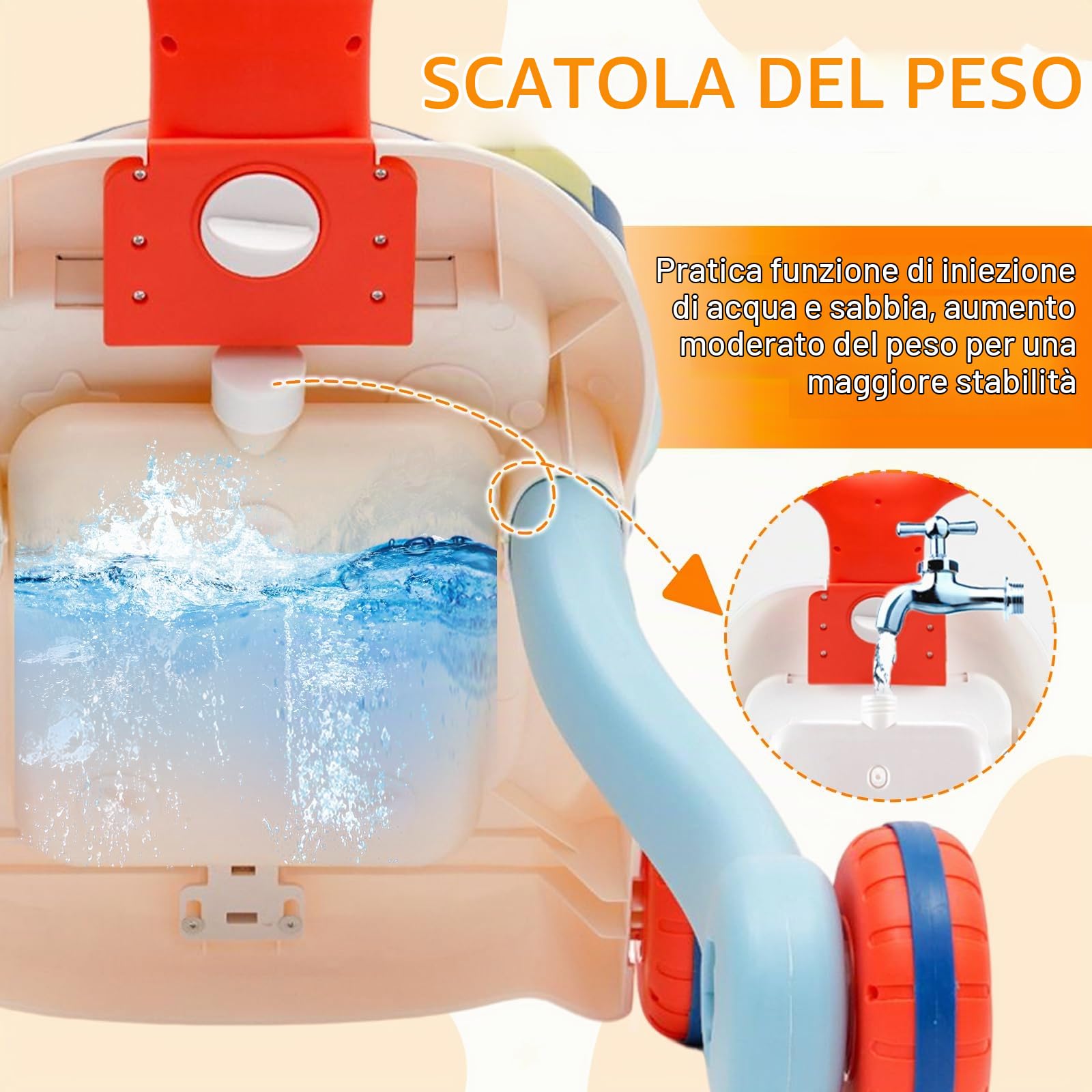 Carrellino Primi Passi Rimovibile Regolabile in Altezza,Primi Passi per Bambini Multifunzionale con Luce,Giocattolo Elettronico Educativo con Musica e Suoni,Girello per 9+ Mesi