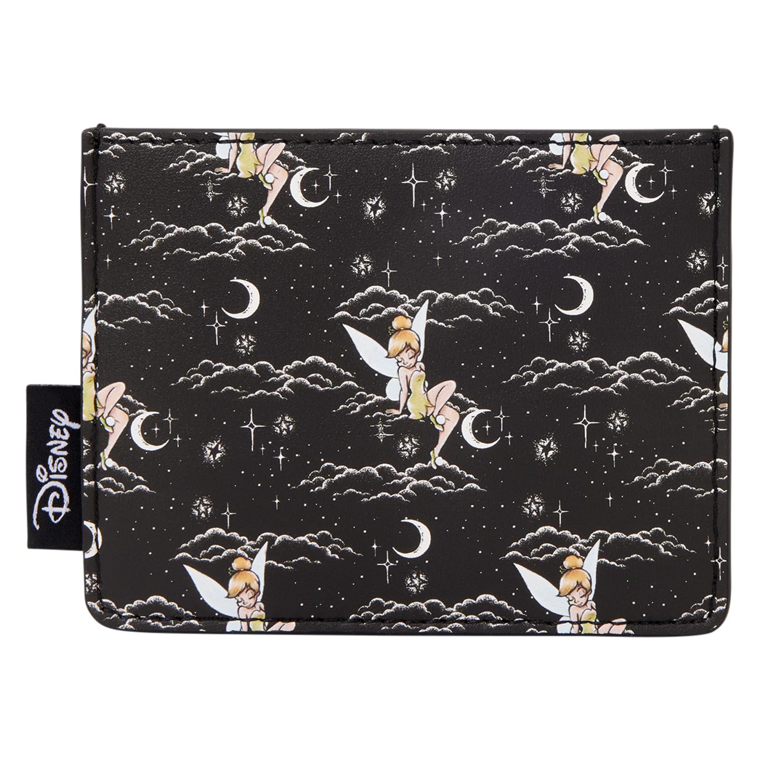 Loungefly Disney: Tinker Bell - Pixie Dust - Night Sky Card Holder with 3 Card Slots - Great for Kids &amp; Adults - Collectible Wallets