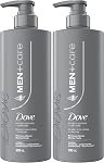 Dove Men+Care Oxygen Frais 2-in-1 Shampooing + Conditionneur pour supprimer l'huile et le résidu de charge d'oxygène avec caféine, 530 ML(Boîte de 2)